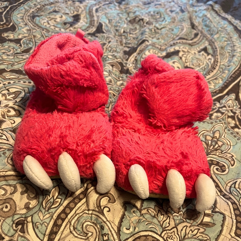 Carter’s fuzzy monster feet slippers.